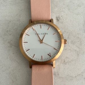 The Fifth rose gold nude watch